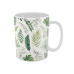 ماگ سرامیکی طرح برگ