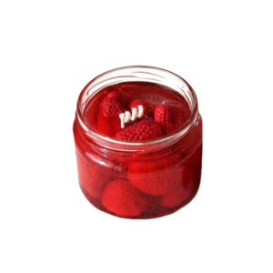 شمع مدل مربای توت فرنگی